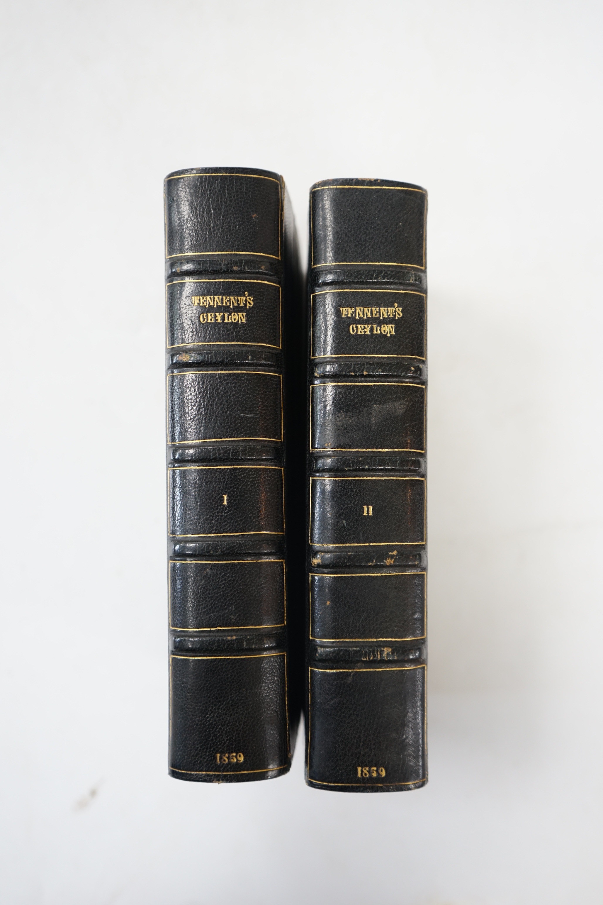 Tennent, Sir James Emerson - Ceylon. An Account of the Island Physical, Historical and Topographical, with Notices of its Natural History, Antiquities and Productions. 2 vols., 2nd edition